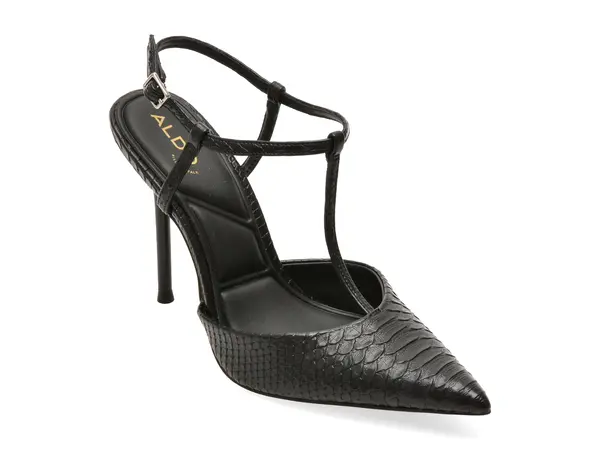 Pantofi eleganti ALDO negri, LEONNIAH 001, din piele ecologica