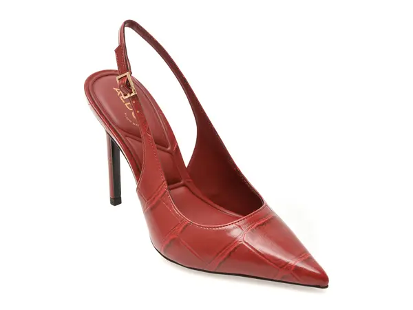Pantofi eleganti ALDO rosii, STESSY SLING 2.0, din piele ecologica