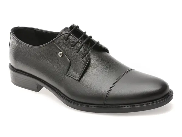 Pantofi eleganti BITE THE BULLET negri, BRL918, din piele naturala