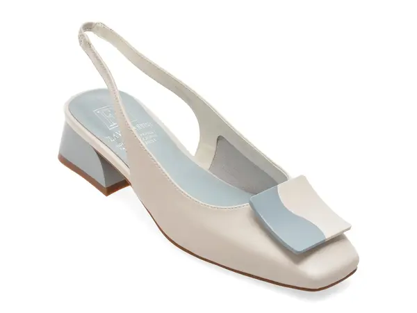 Pantofi eleganti FLAVIA PASSINI albi, 1147, din piele naturala