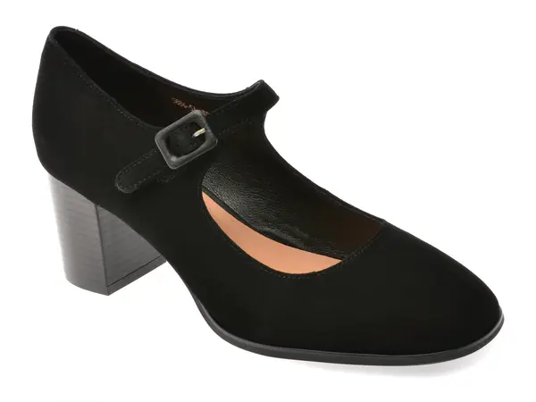 Pantofi eleganti FLAVIA PASSINI negri, 58865, din piele intoarsa