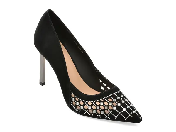Pantofi eleganti FLAVIA PASSINI negri, M205, din piele intoarsa