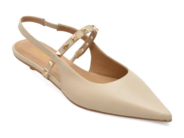 Pantofi eleganti GOLD DEER bej, 432120, din piele naturala