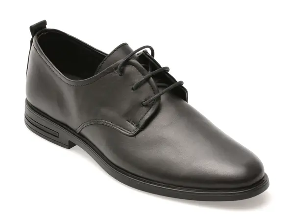 Pantofi eleganti OTTER negri, 1453, din piele naturala