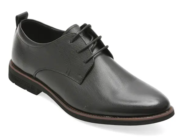 Pantofi eleganti OTTER negri, V230009, din piele naturala