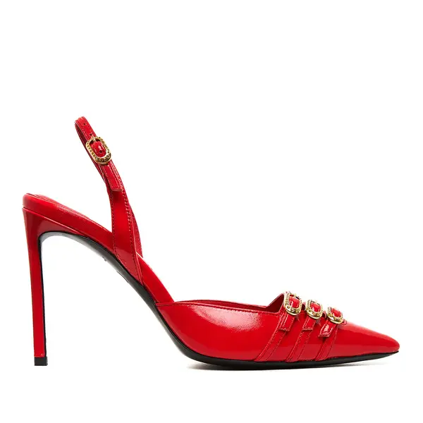 Pantofi Gina Piele Lacuita, Rosii - Premium Collection - 36 / 10 cm
