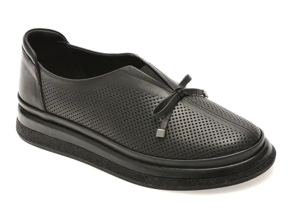 Pantofi IMAGE negri, 5503702, din piele naturala