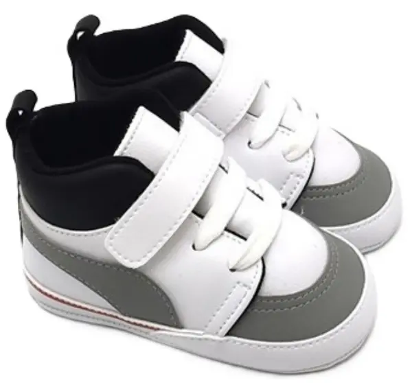 Pantofi pentru bebeluși Funny Baby - Premium, mărimea17, 4-8 luni, pantofi sport, albe