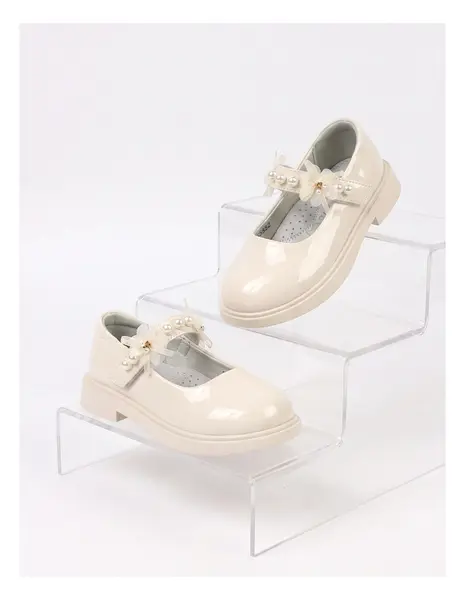 Pantofi perle Olivia bej