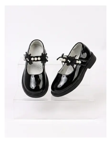 Pantofi perle Olivia negru