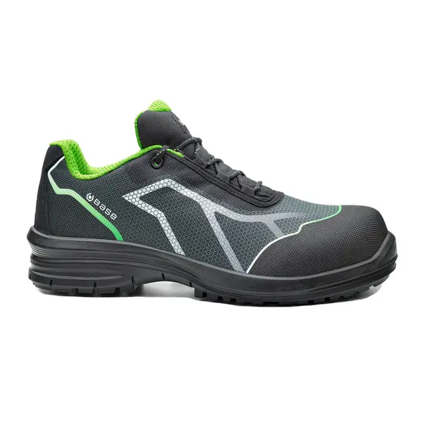 Pantofi protecție bombeu SlimCap S3 SRC Base Oren negru/verde mărimea 43 Pantofi protecție bombeu SlimCap S3 SRC Base Oren negru/verde mărimea 43