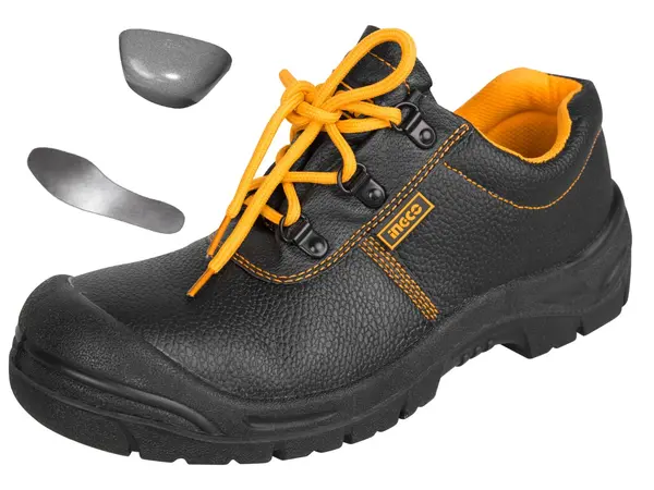 Pantofi Protectie Negri cu Talpa Varf Metalic 39 INGCO SSH03S1P.39