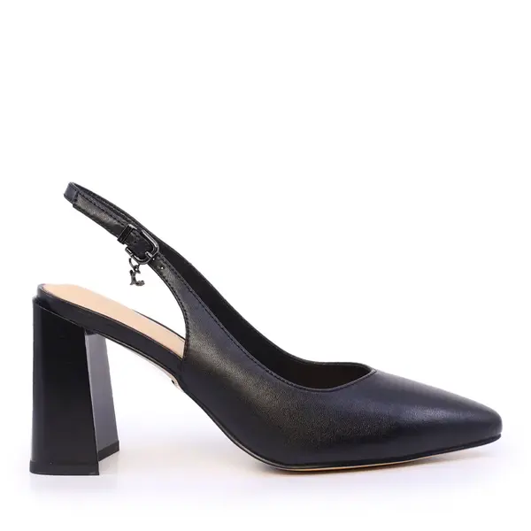 Pantofi slingback femei Luca di Gioia negri din piele 1261DD9331N