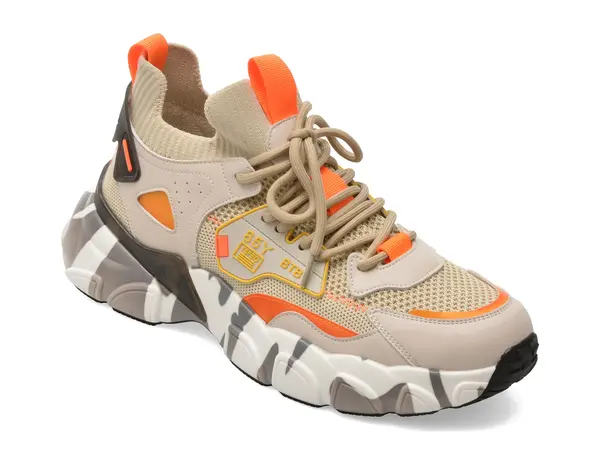 Pantofi sport BITE THE BULLET bej, 23168, din material textil