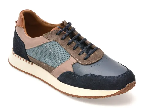 Pantofi sport BITE THE BULLET bleumarin, 31352, din piele naturala