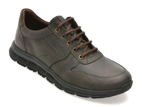Pantofi sport BITE THE BULLET maro, TUR46, din piele naturala