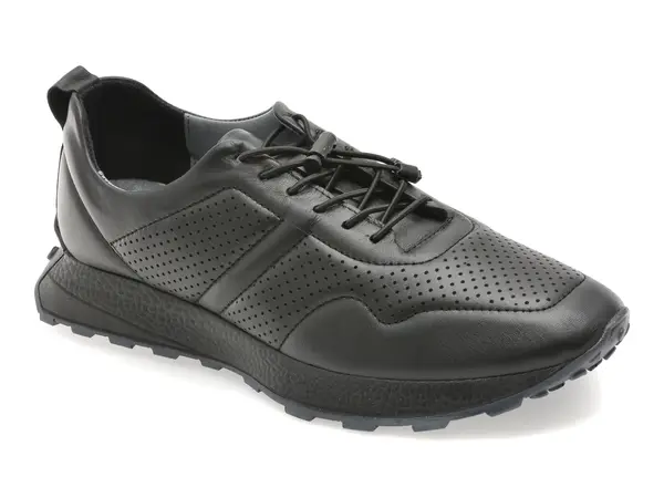Pantofi sport BITE THE BULLET negri, OY5175, din piele naturala