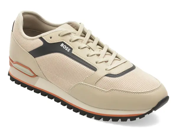 Pantofi sport BOSS bej, 7903, din material textil