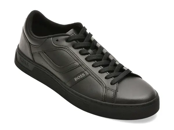 Pantofi sport BOSS negri, 2636, din piele ecologica