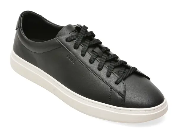 Pantofi sport BOSS negri, 2853, din piele naturala
