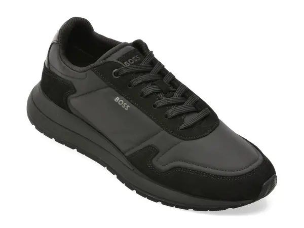 Pantofi sport BOSS negri, 8945, din material textil
