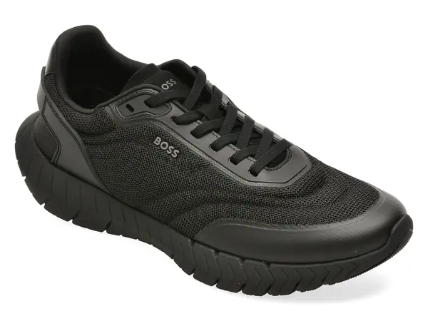 Pantofi sport BOSS negri, 8946, din material textil