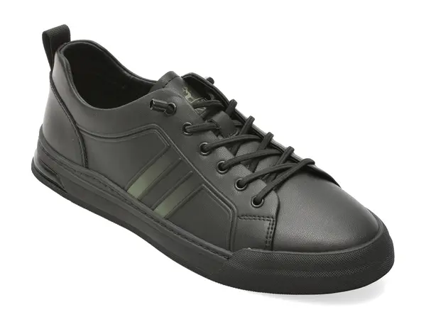 Pantofi sport CARIBU negri, V260005, din piele naturala