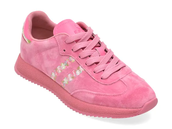 Pantofi sport EPICA fucsia, 615908, din nabuc