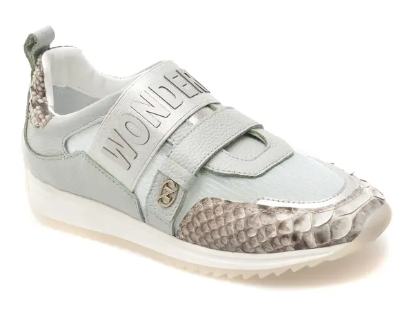Pantofi sport ERISMA albastri, 135697F, din material textil si piele naturala