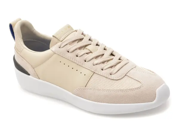 Pantofi sport GEOX bej, D659JA, din piele naturala