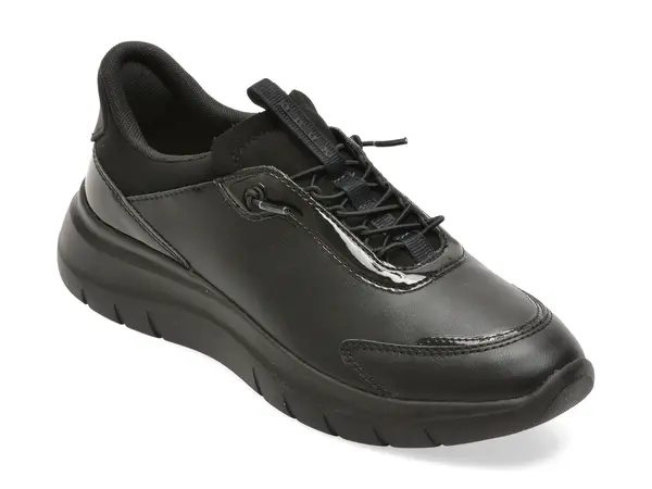 Pantofi sport GEOX negri, D680JA, din piele ecologica