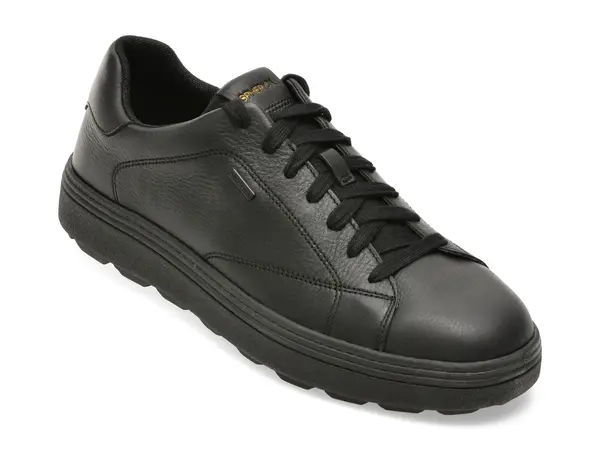 Pantofi sport GEOX negri, U56LUC, din piele naturala