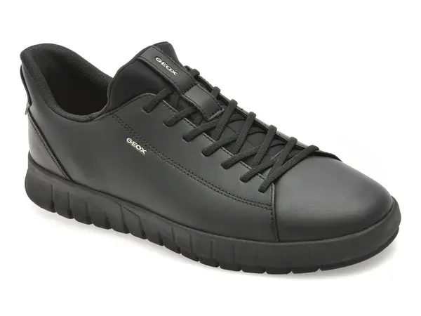 Pantofi sport GEOX negri, U65MAA, din piele naturala