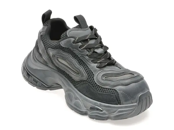 Pantofi sport GRYXX negri, 1002, din material textil
