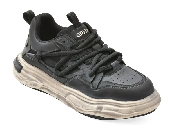 Pantofi sport GRYXX negri, 1288, din piele naturala