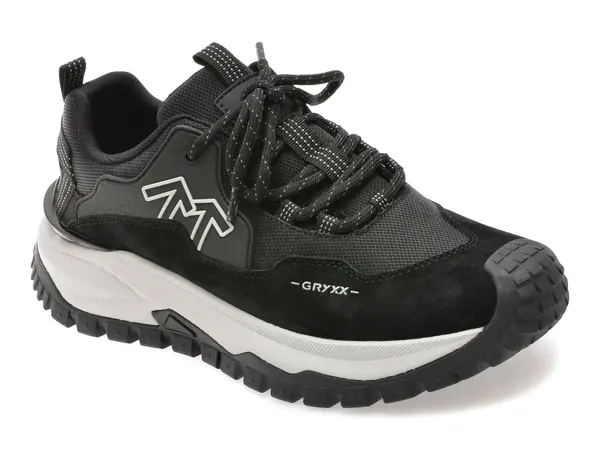 Pantofi sport GRYXX negri, 5901, din piele naturala