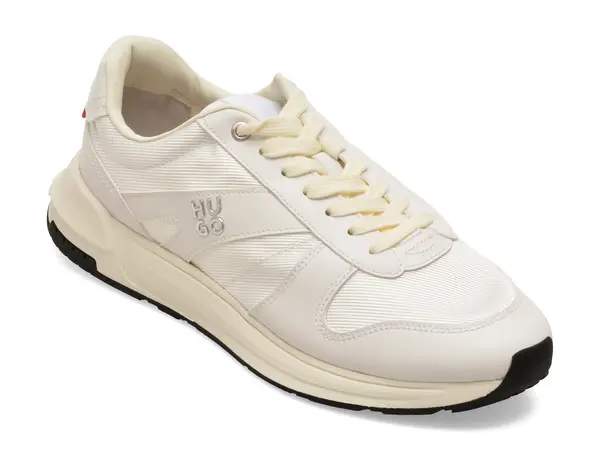 Pantofi sport HUGO albi, 3770, din material textil