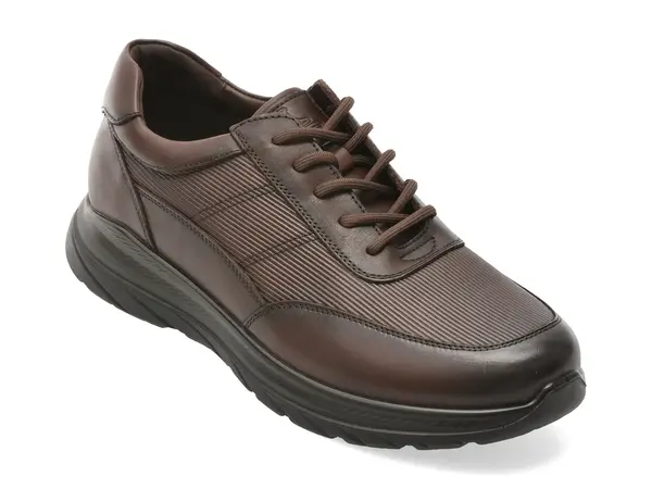 Pantofi sport OTTER maro, HT3, din piele naturala