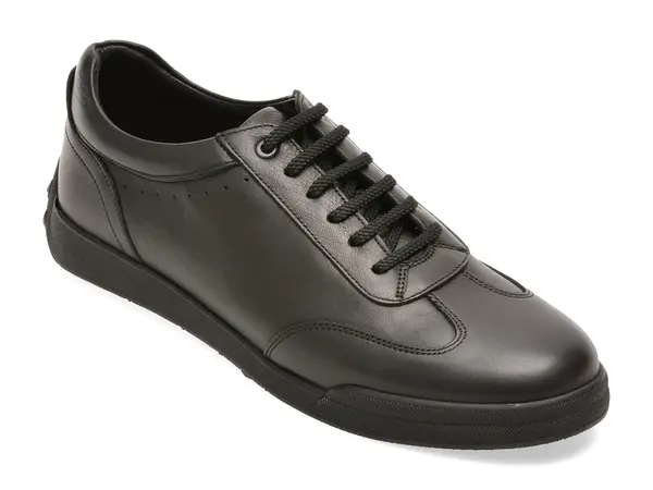Pantofi sport OTTER negri, 5453, din piele naturala