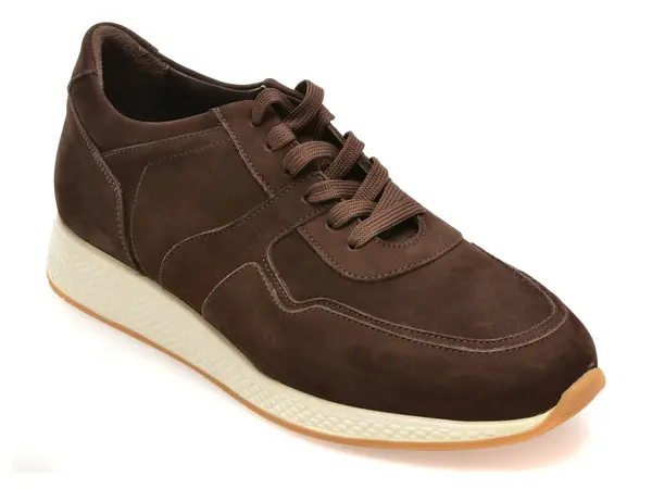 Pantofi sport RELAX maro, 8129B, din piele intoarsa