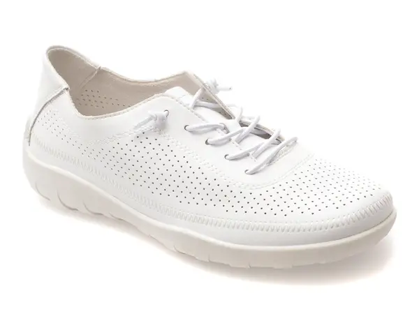 Pantofi sport REMONTE albi, R3521, din piele naturala