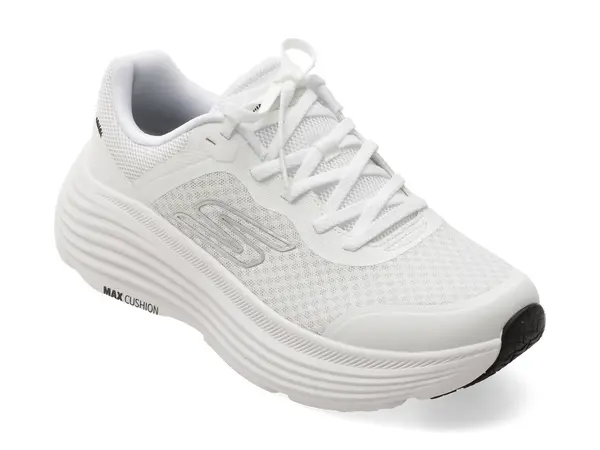 Pantofi sport SKECHERS albi, MAX CUSHIONING ENDEAVOUR, din material textil