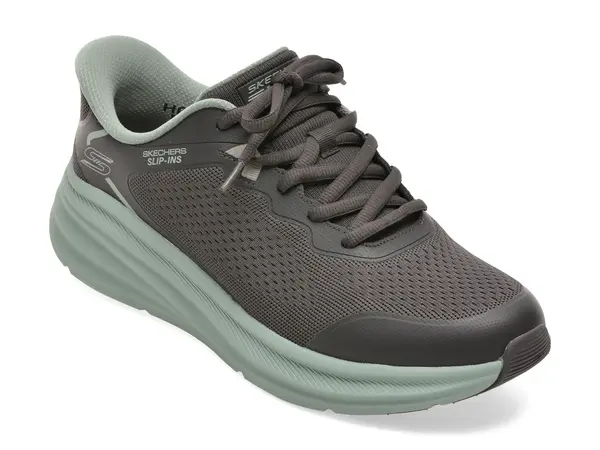 Pantofi sport SKECHERS gri, BOBS SKILLZ, din material textil