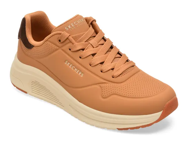 Pantofi sport SKECHERS maro, UNO LITE 2, din piele ecologica