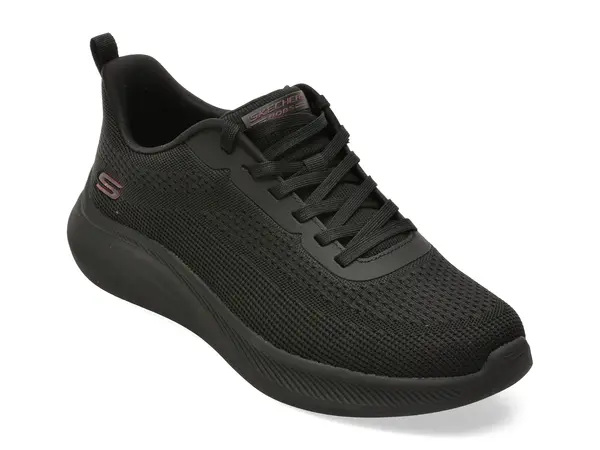 Pantofi sport SKECHERS negri, BOBS MODA FLEX, din material textil