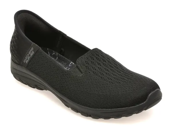 Pantofi sport SKECHERS negri, REGGAE FEST 2.0, din material textil