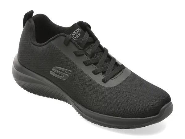 Pantofi sport SKECHERS negri, ULTRA FLEX 3.0 SR, din material textil