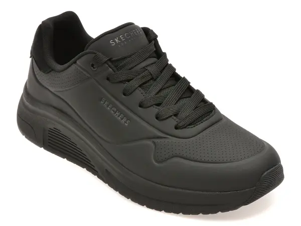 Pantofi sport SKECHERS negri, UNO LITE 2, din piele ecologica