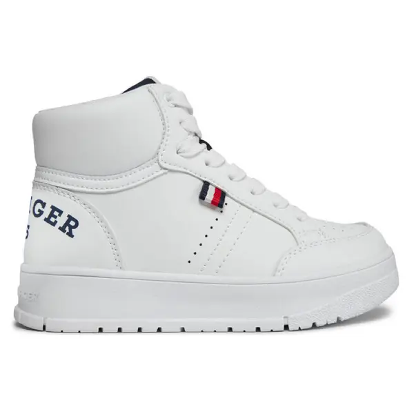Pantofi Sport Tommy Hilfiger logo High top Lace up sneaker