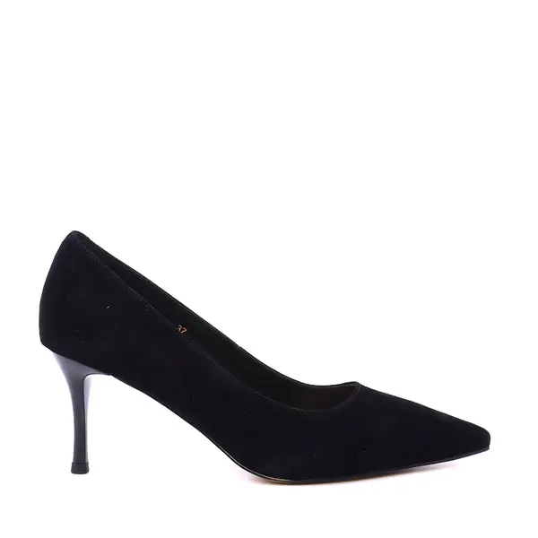 Pantofi stiletto femei Luca di Gioia negri din piele întoarsă 1261DP9361VN